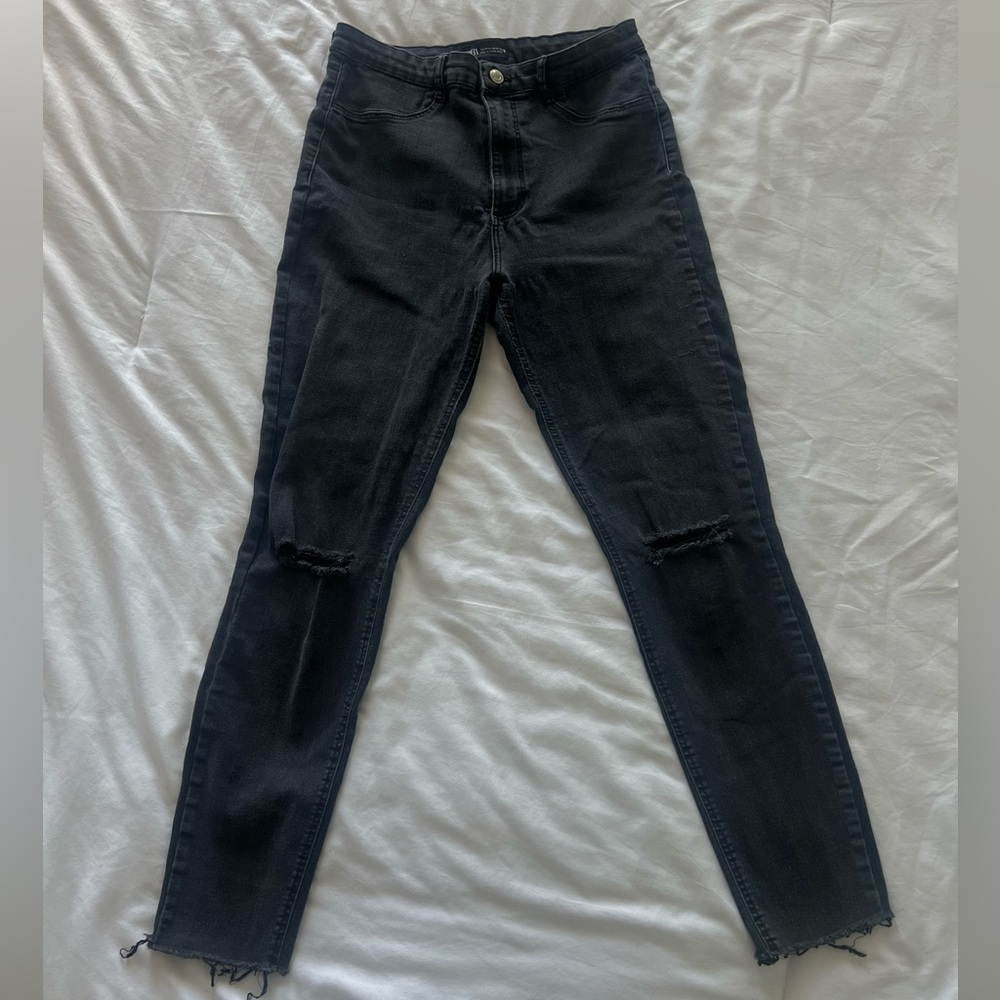Zara High Rise Black Jeggings